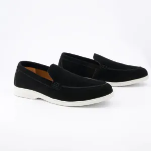 Premium Suede Old Money Loafers - BLK