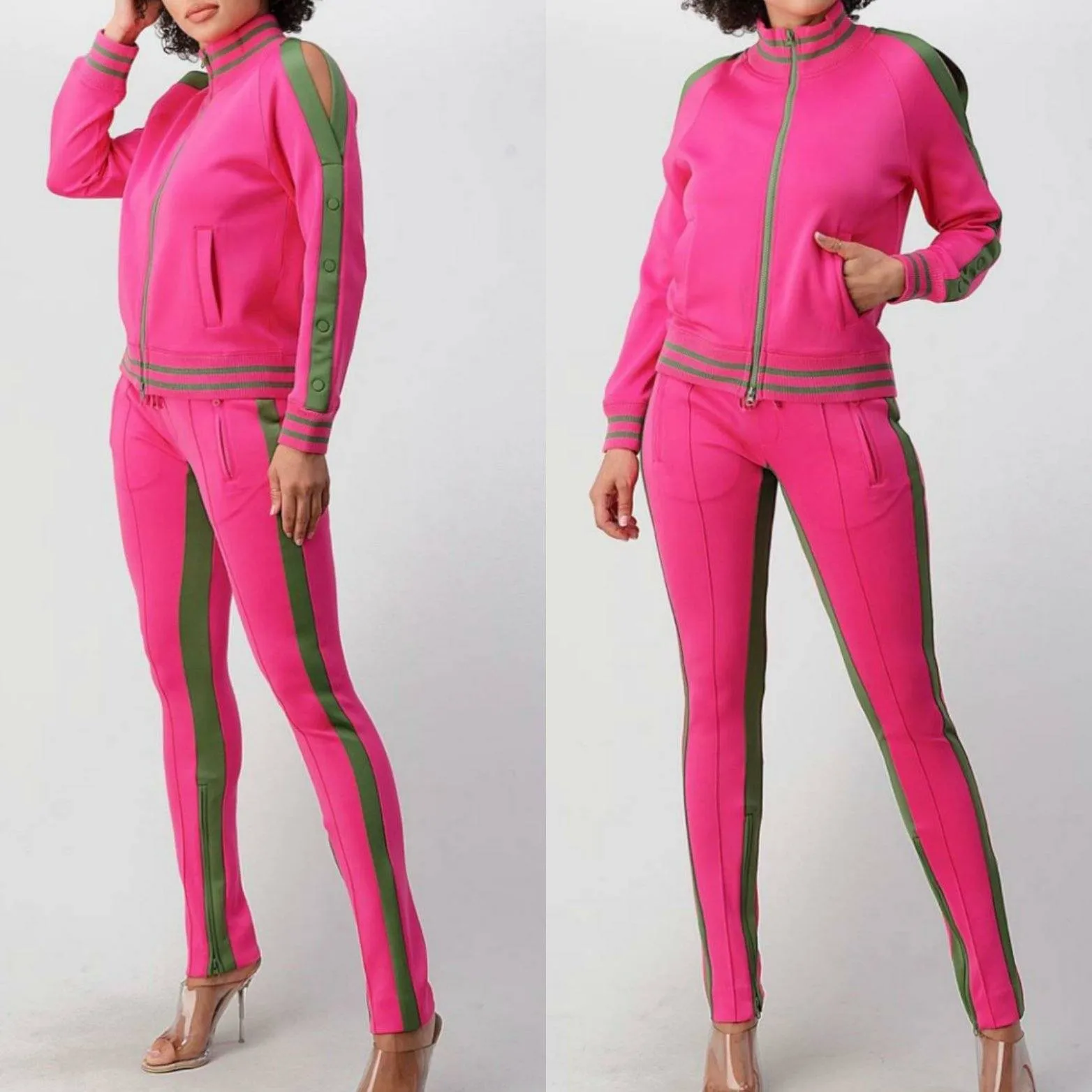 Pretty Girl Track Suit (Fuchsia)