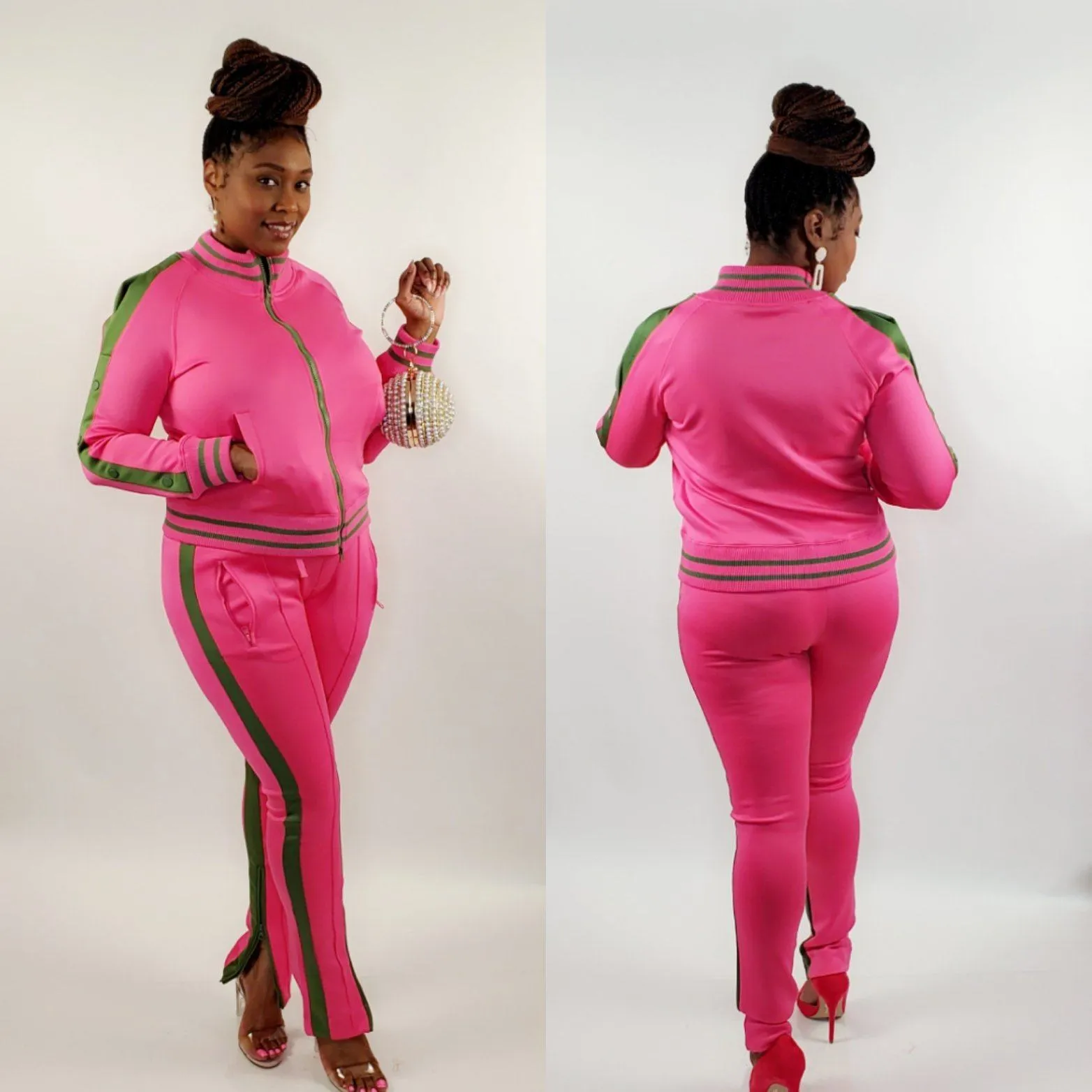 Pretty Girl Track Suit (Fuchsia)