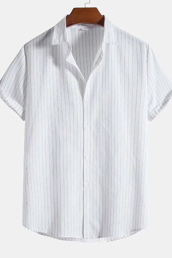 Regular Fit Stripes Shirts