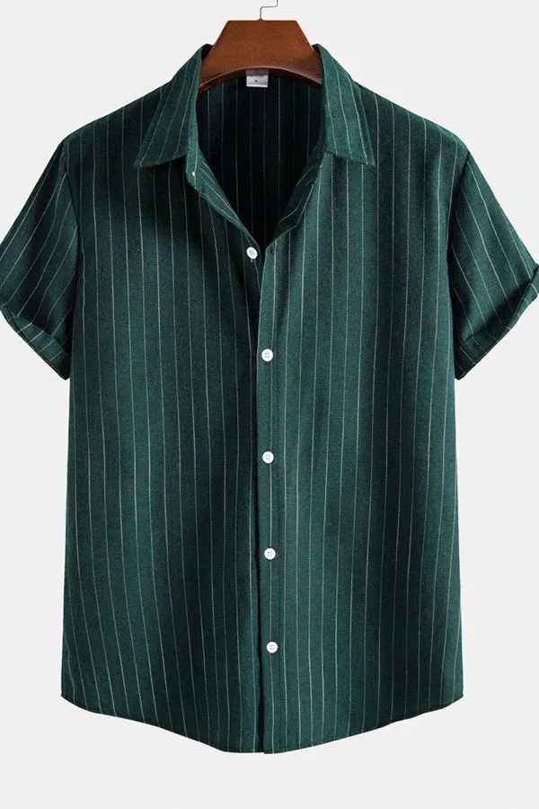 Regular Fit Stripes Shirts