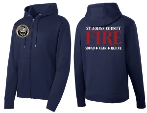 SJCFR Station 4 Full Zip Performance Hoodie