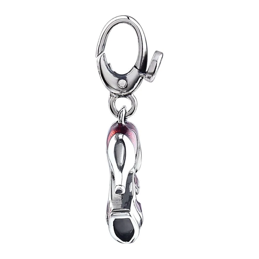 Sterling Silver High Heel Enameled Charm