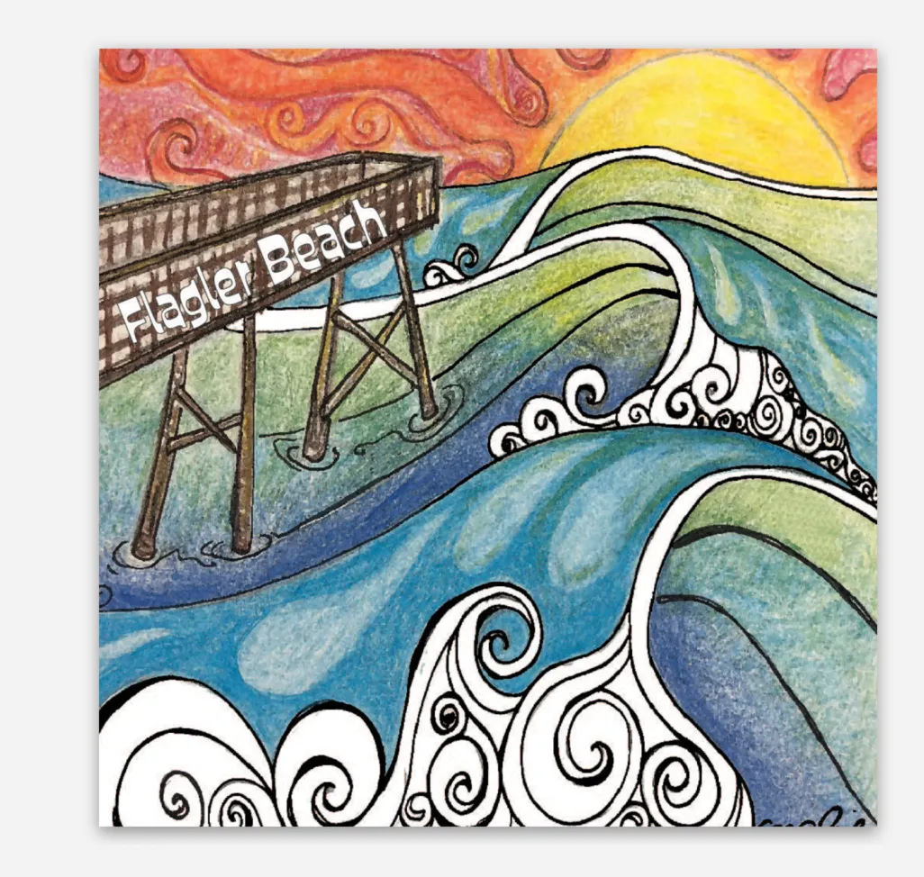 Sticker Flagler Beach Pier