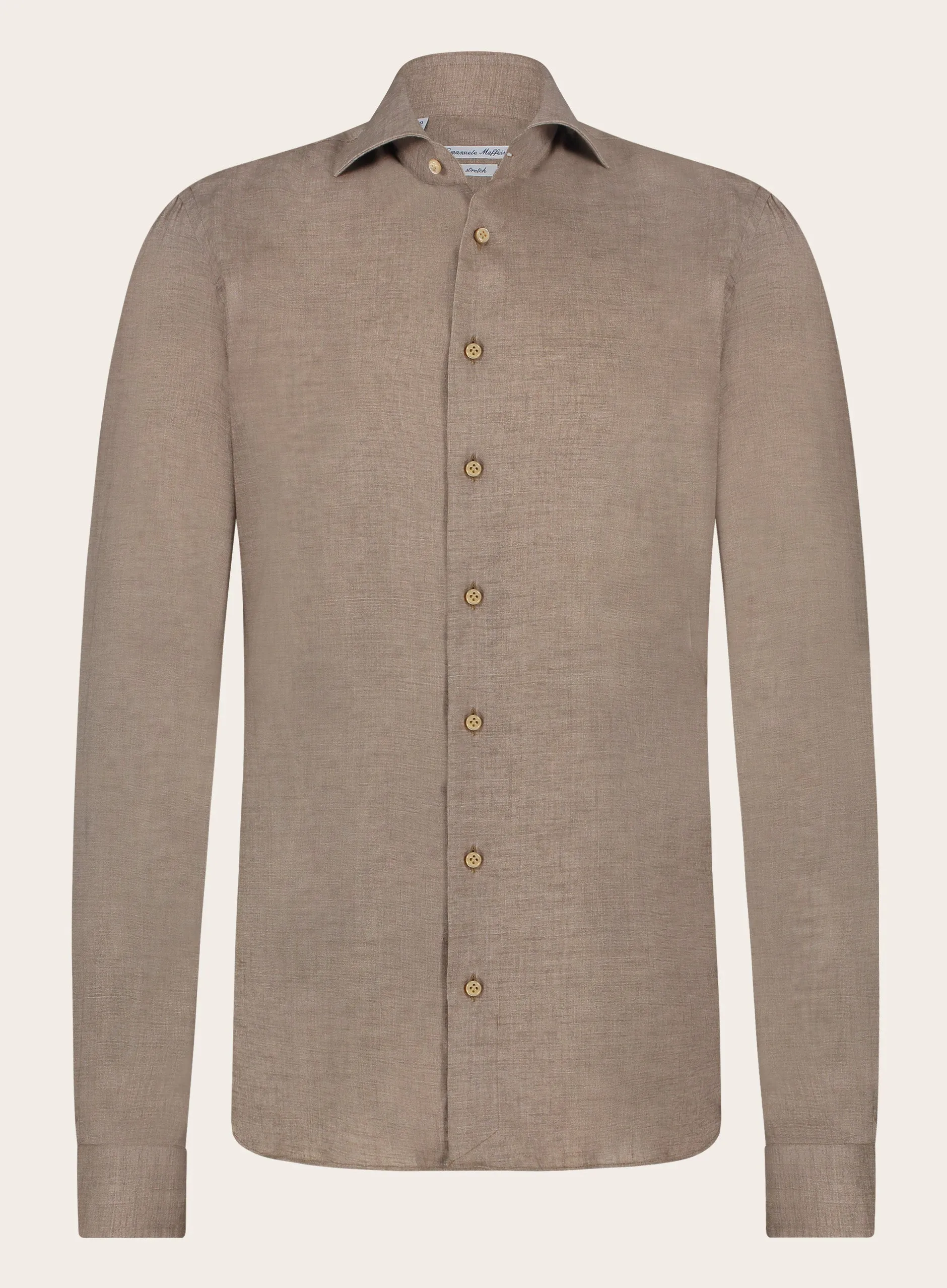 Stretch shirt van linnen