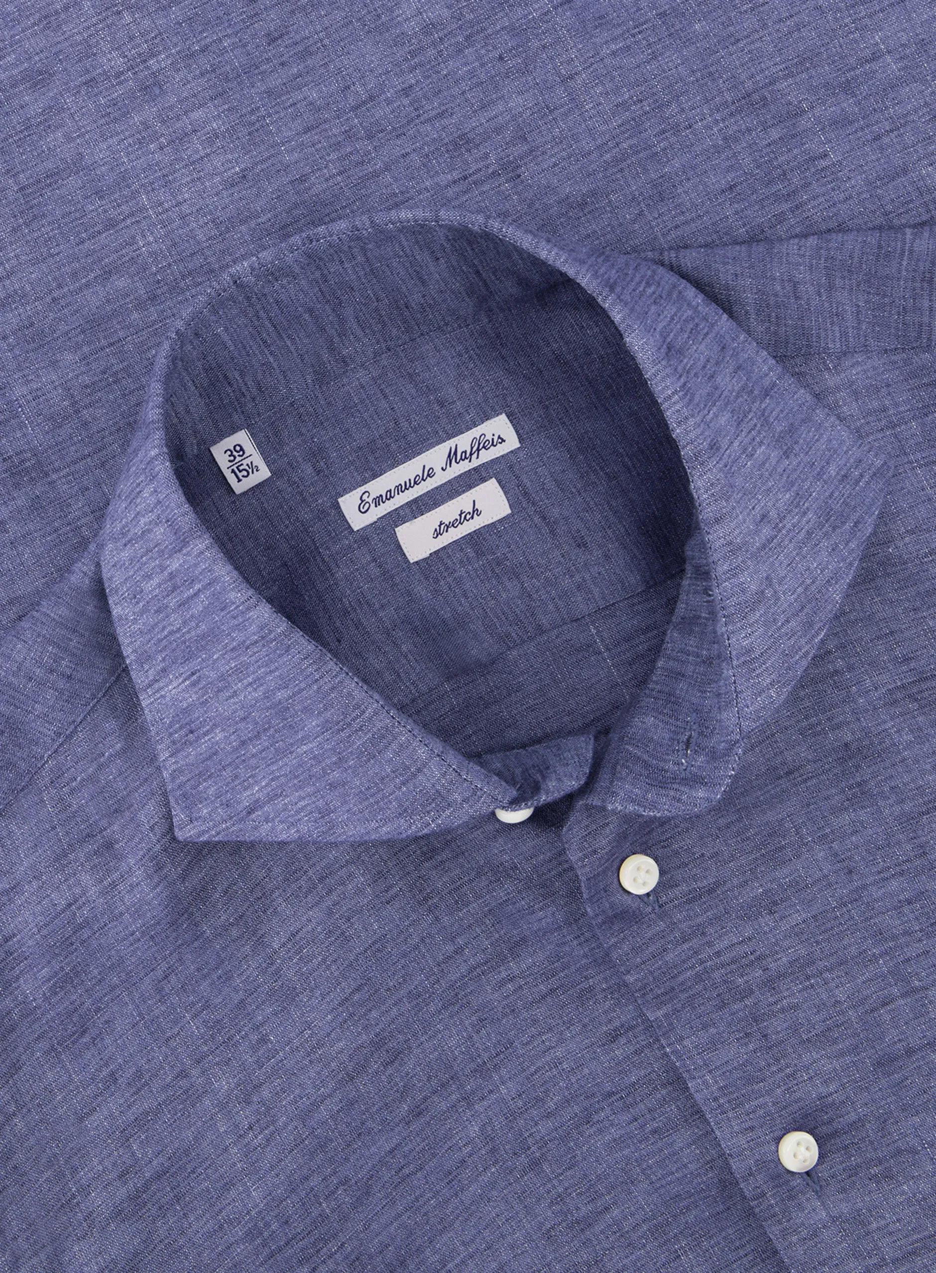 Stretch shirt van linnen