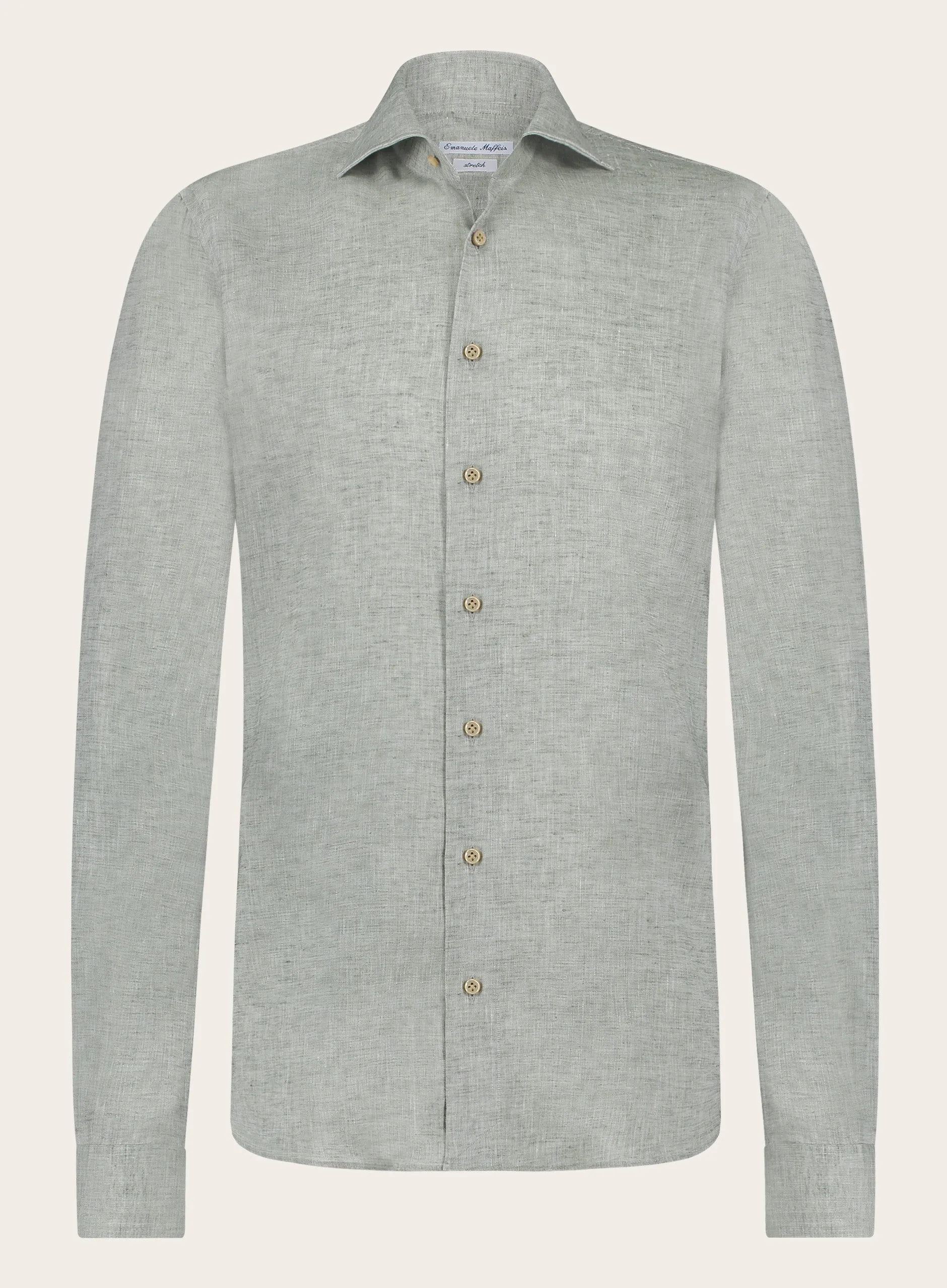 Stretch shirt van linnen