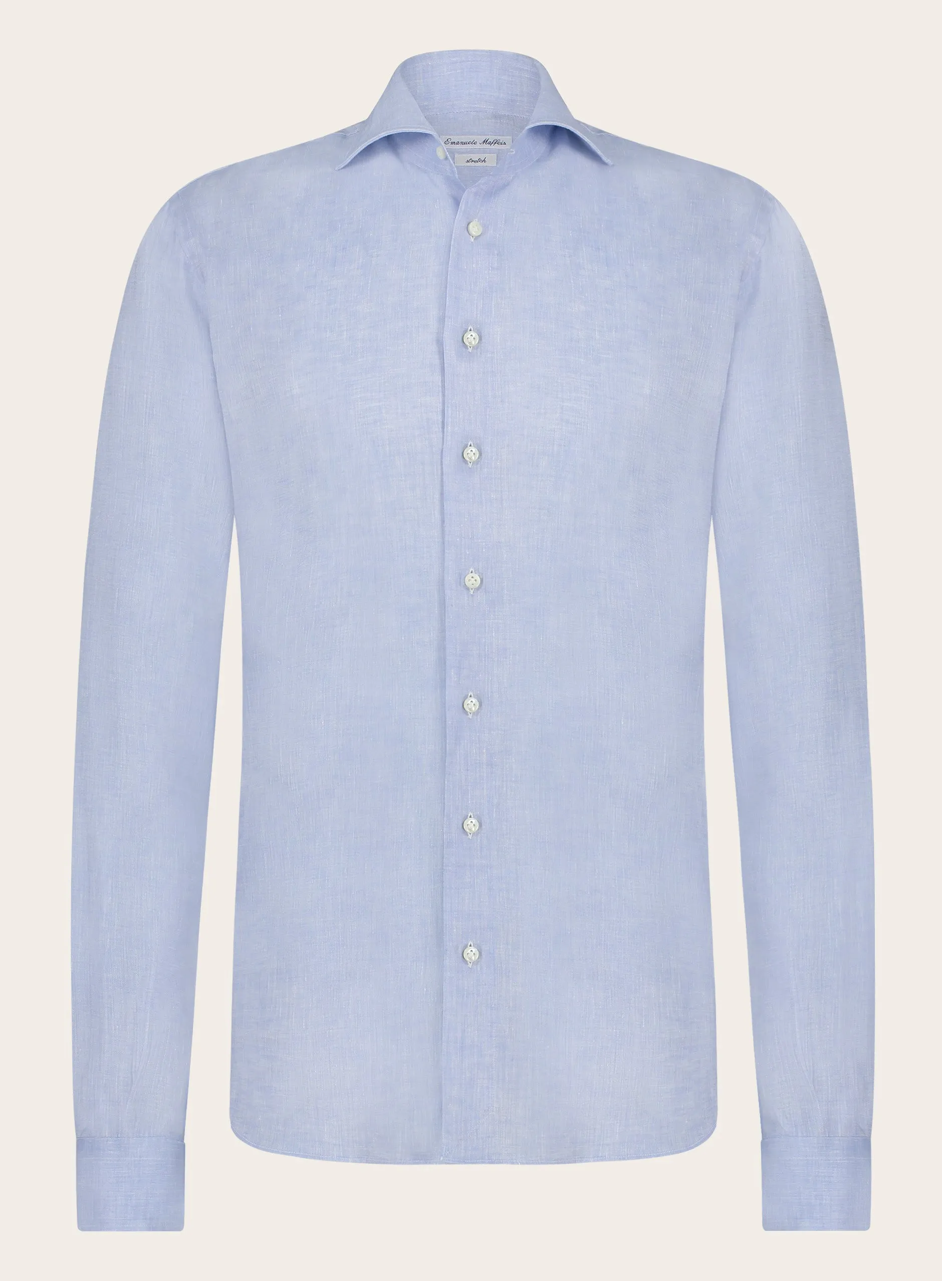 Stretch shirt van linnen