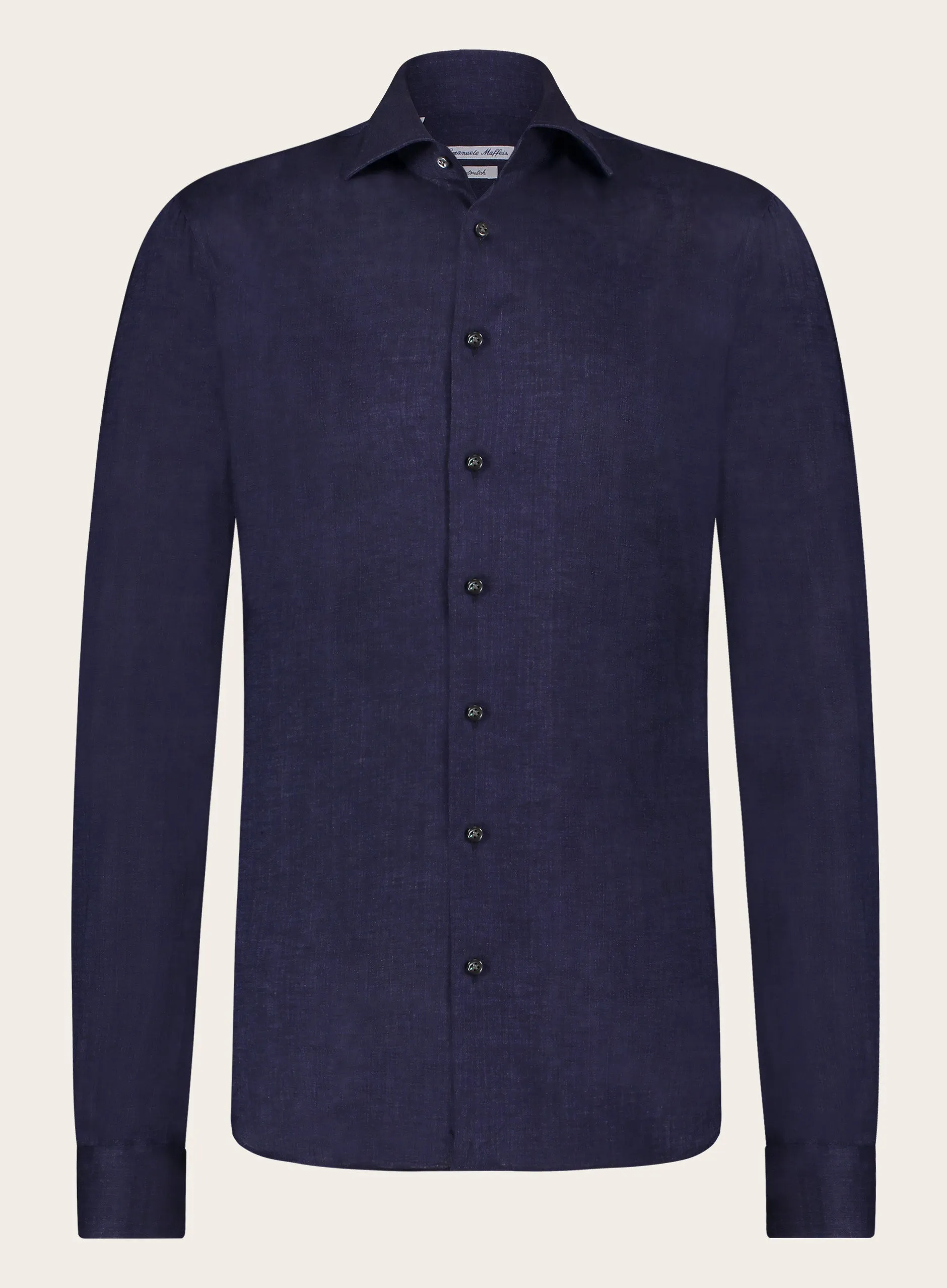 Stretch shirt van linnen