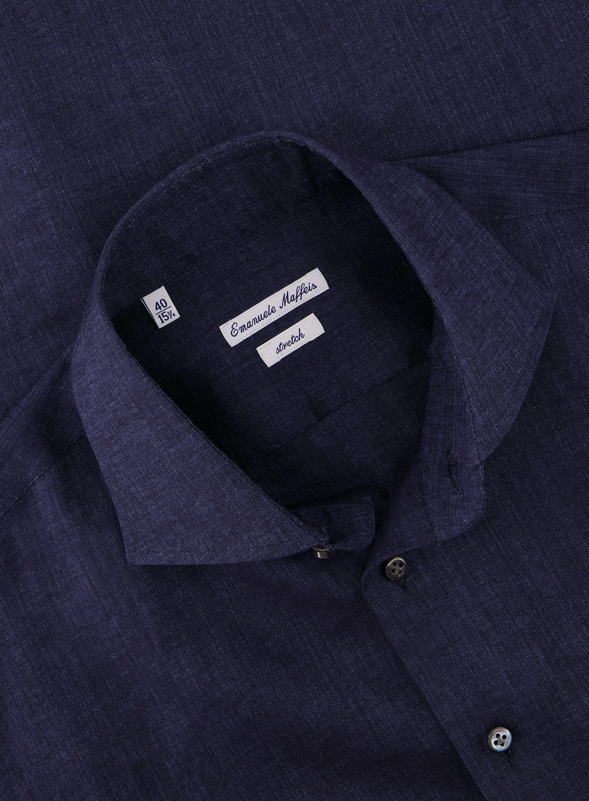 Stretch shirt van linnen