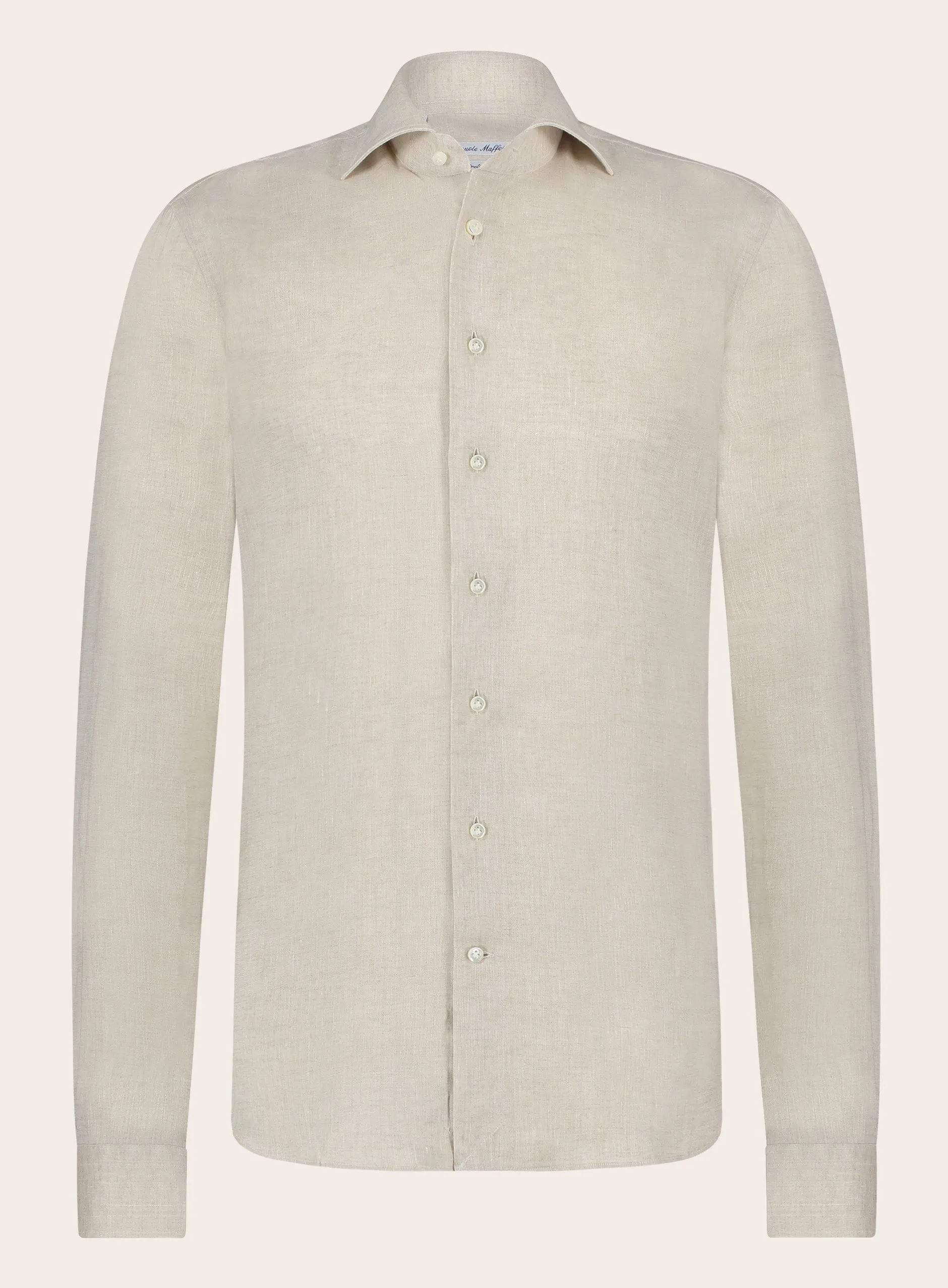 Stretch shirt van linnen