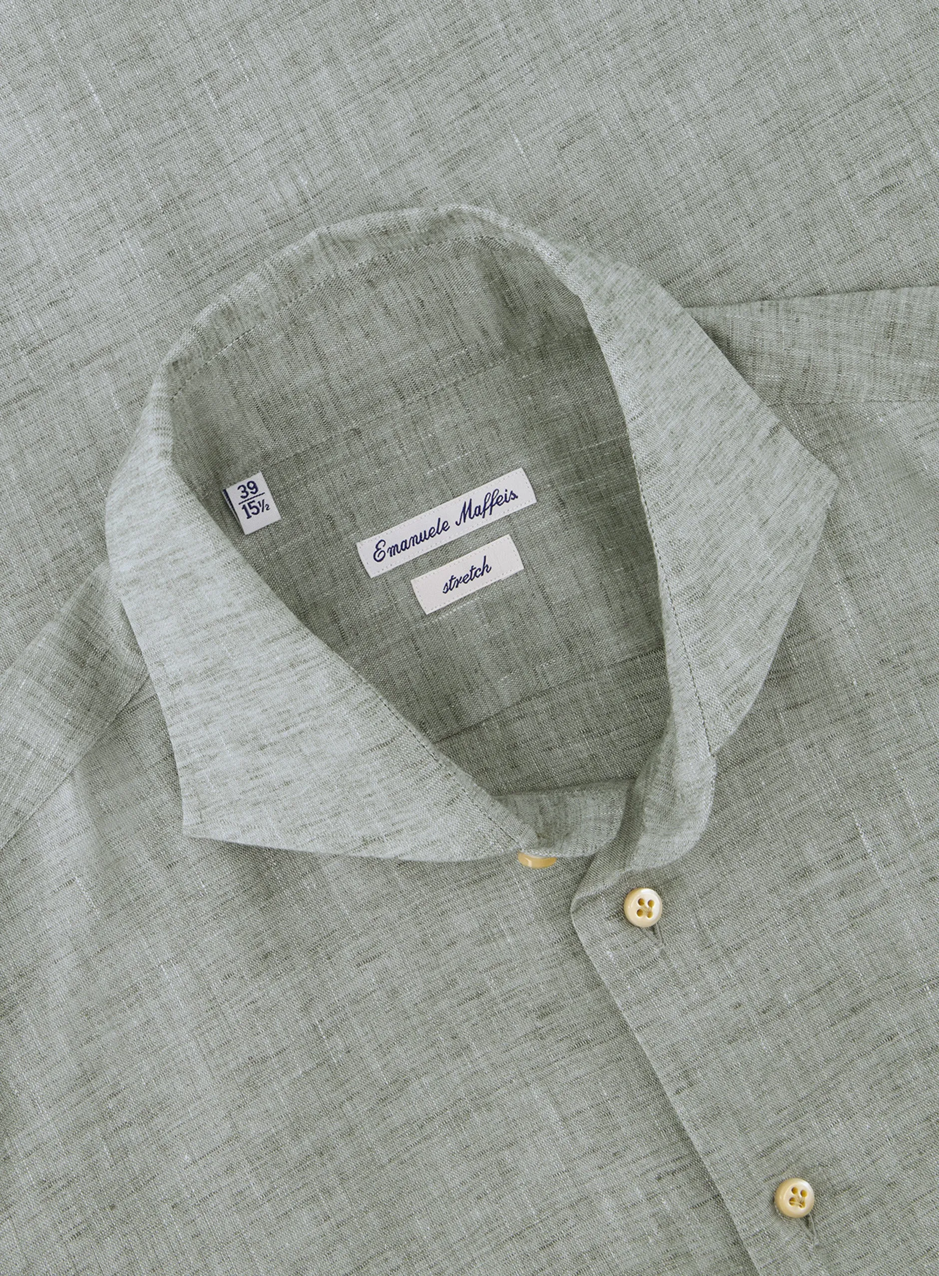 Stretch shirt van linnen