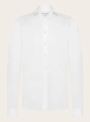 Stretch shirt van linnen