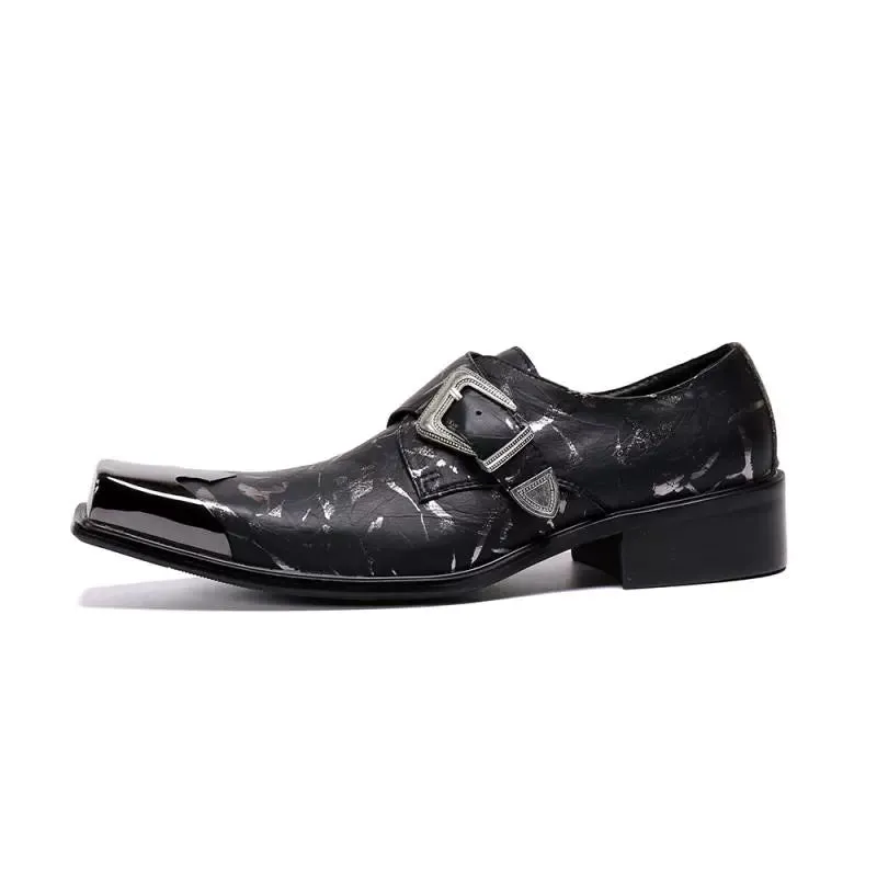 Stud leather shoes, men's lazy loafers, European and American punk fashion, beanie shoes, single shoes, rhinestones, men's shoes, cowhide