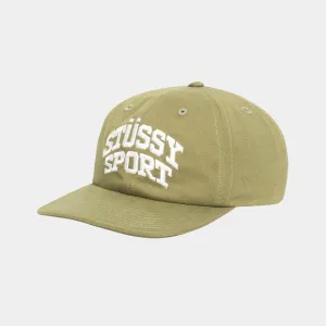 STUSSY SPORT  MID DEPTH HAT - SEAWEED/WHITE