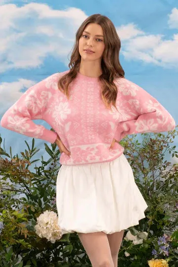 The Ivey Floral Crewneck Sweater