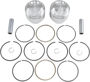 Wiseco K1627 K Piston Kit (80ci., Domed) - .040in. Oversize to 3.537in., 9.5:1 Compression