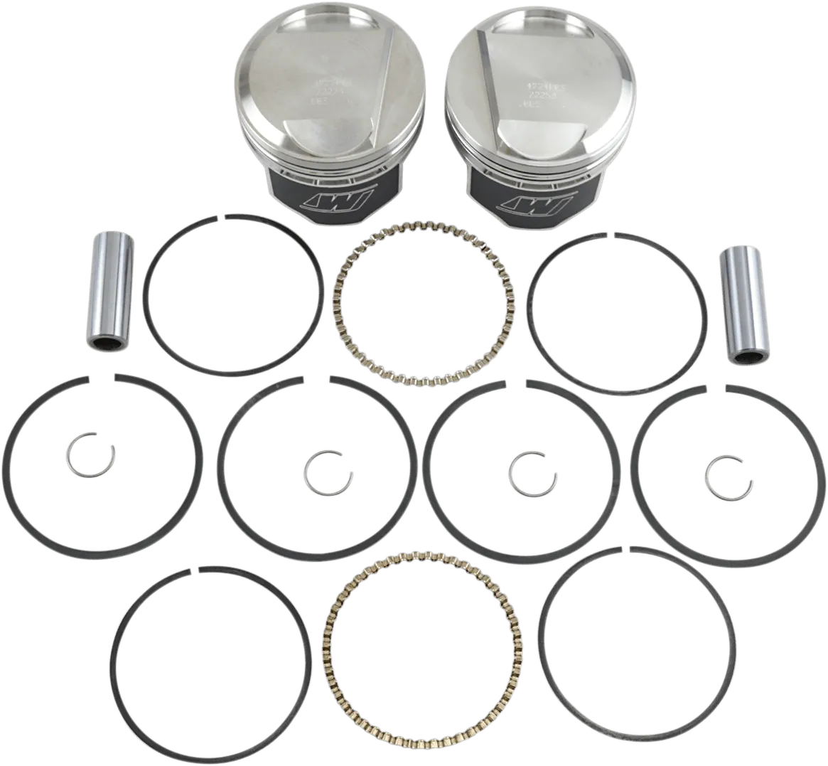 Wiseco K1627 K Piston Kit (80ci., Domed) - .040in. Oversize to 3.537in., 9.5:1 Compression